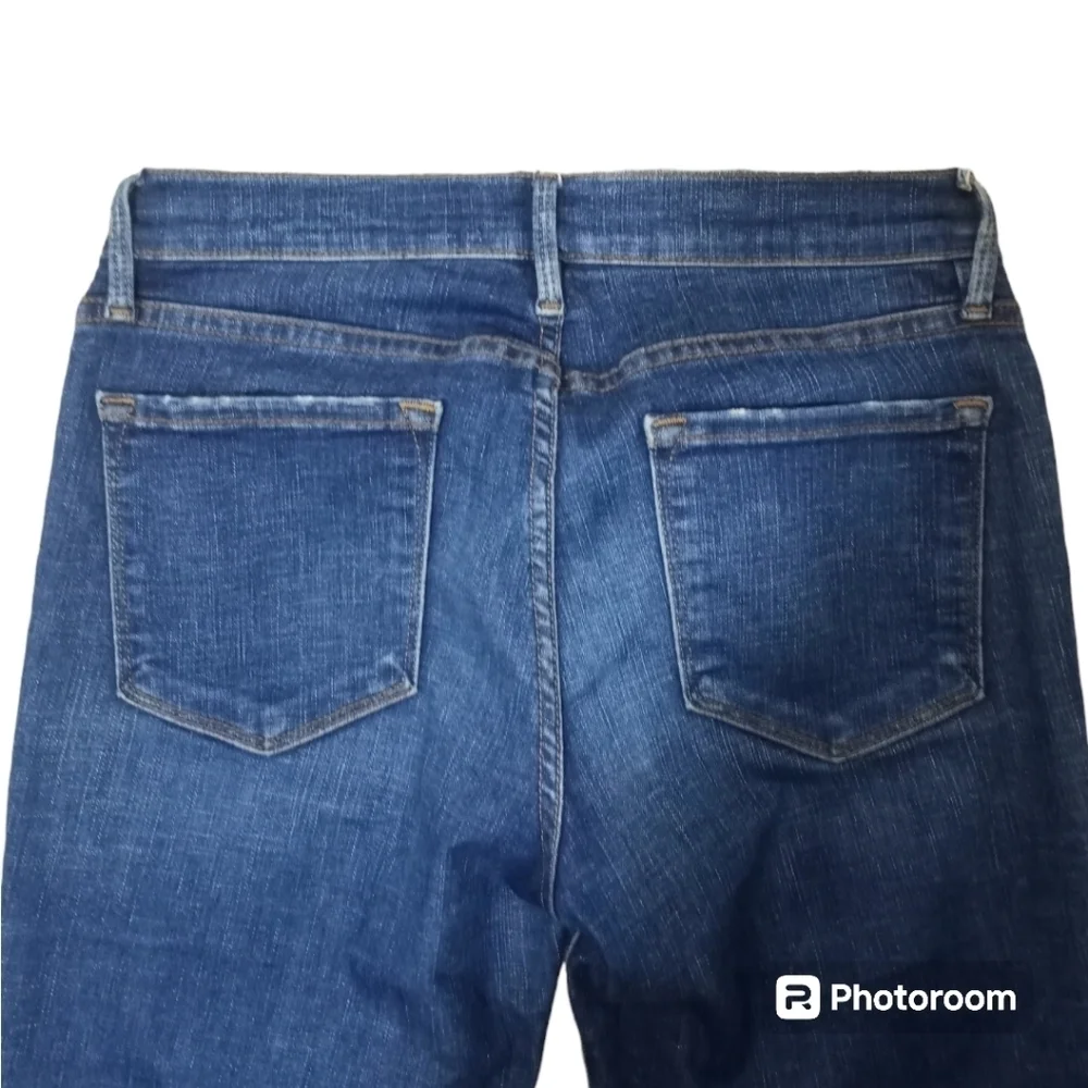 FRAME Le Skinny de Jeanne Jeans Size 28 York Wash Tulip Hem - Picture 12 of 16